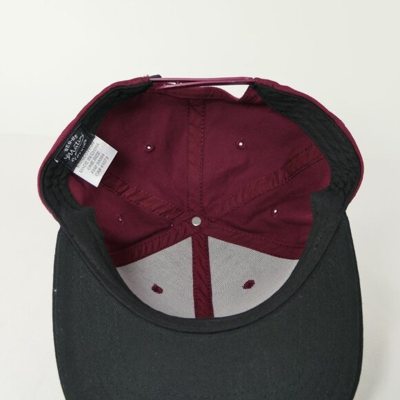 Matix Skateboard Surfing Snapback Two Tone Maroon Black Urban Camp Hat Cap - Picture 7 of 10